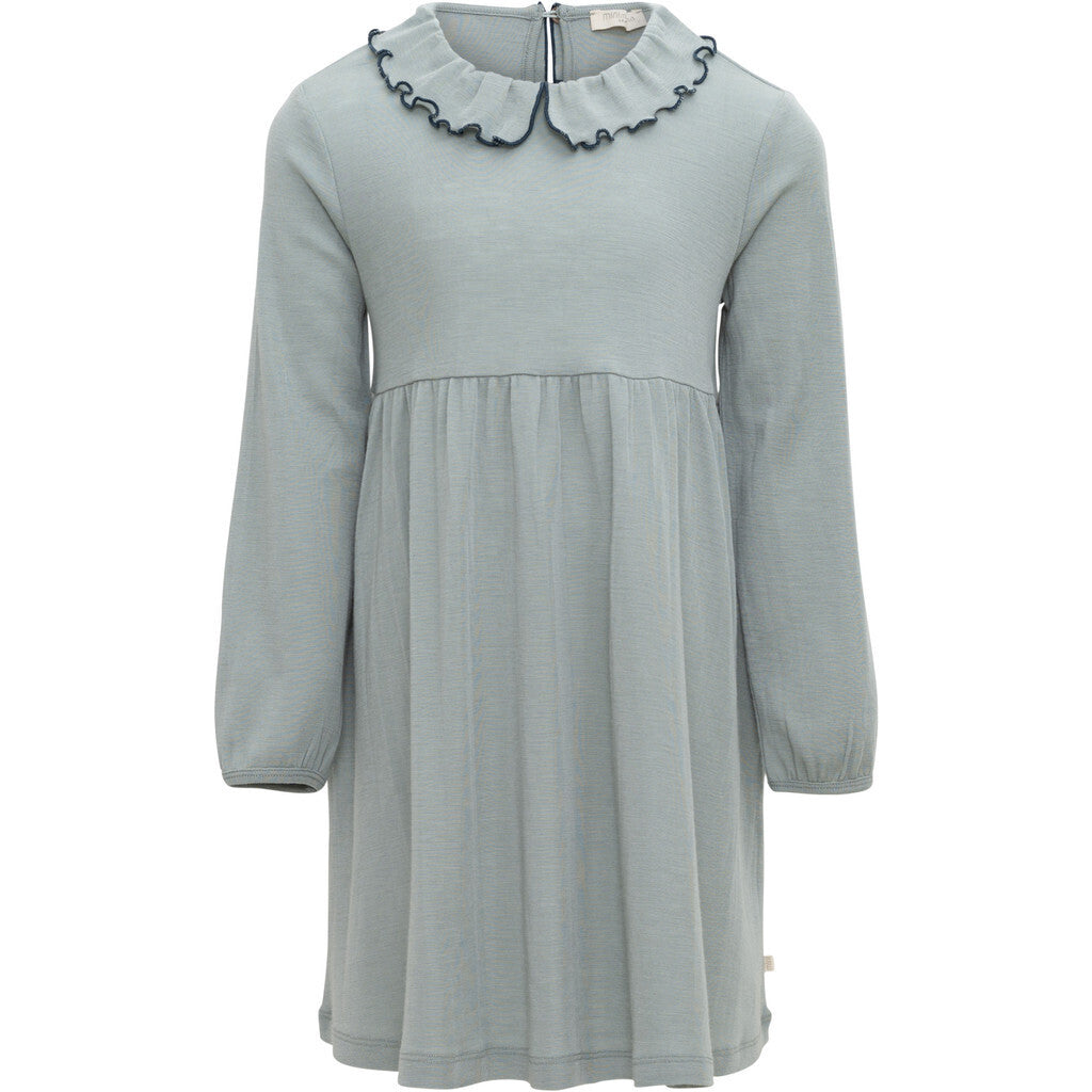 minimalisma Artistic 2-6Y Dress Arctic Mist with Midnight contrast