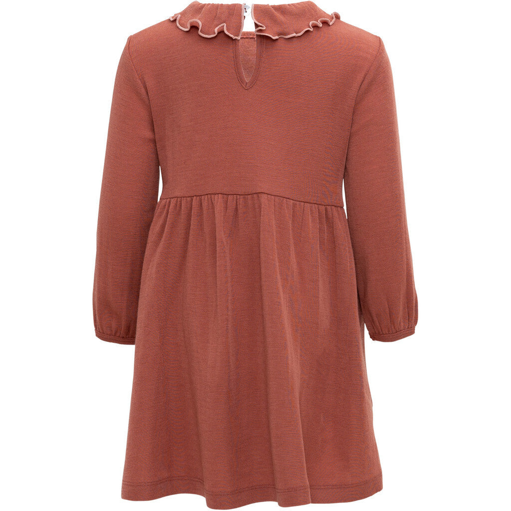 minimalisma Artistic 2-6Y Dress Autumn Blush with Cloudberry contrast