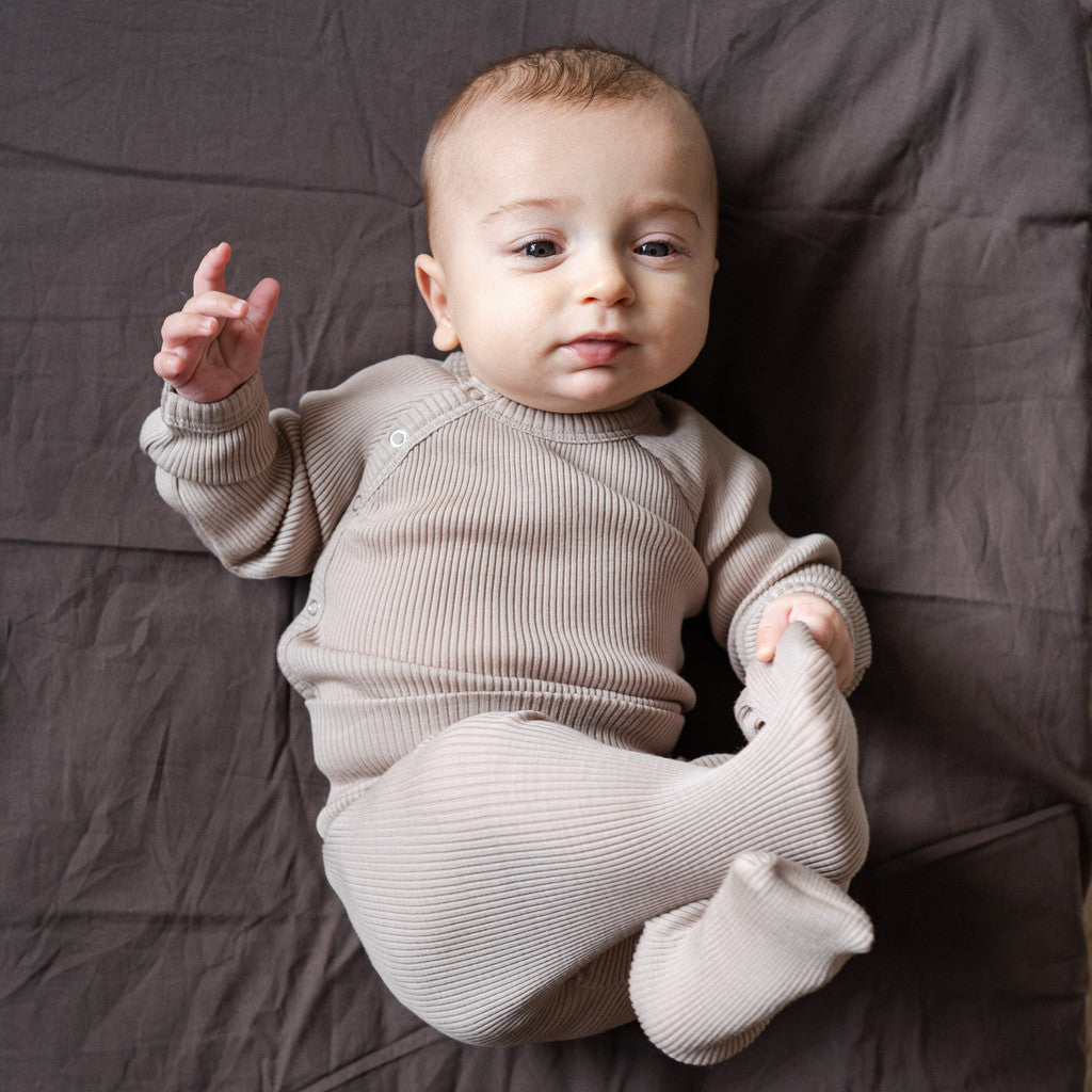 minimalisma Ask - Baby wool long sleeve bodysuit Body Hemp