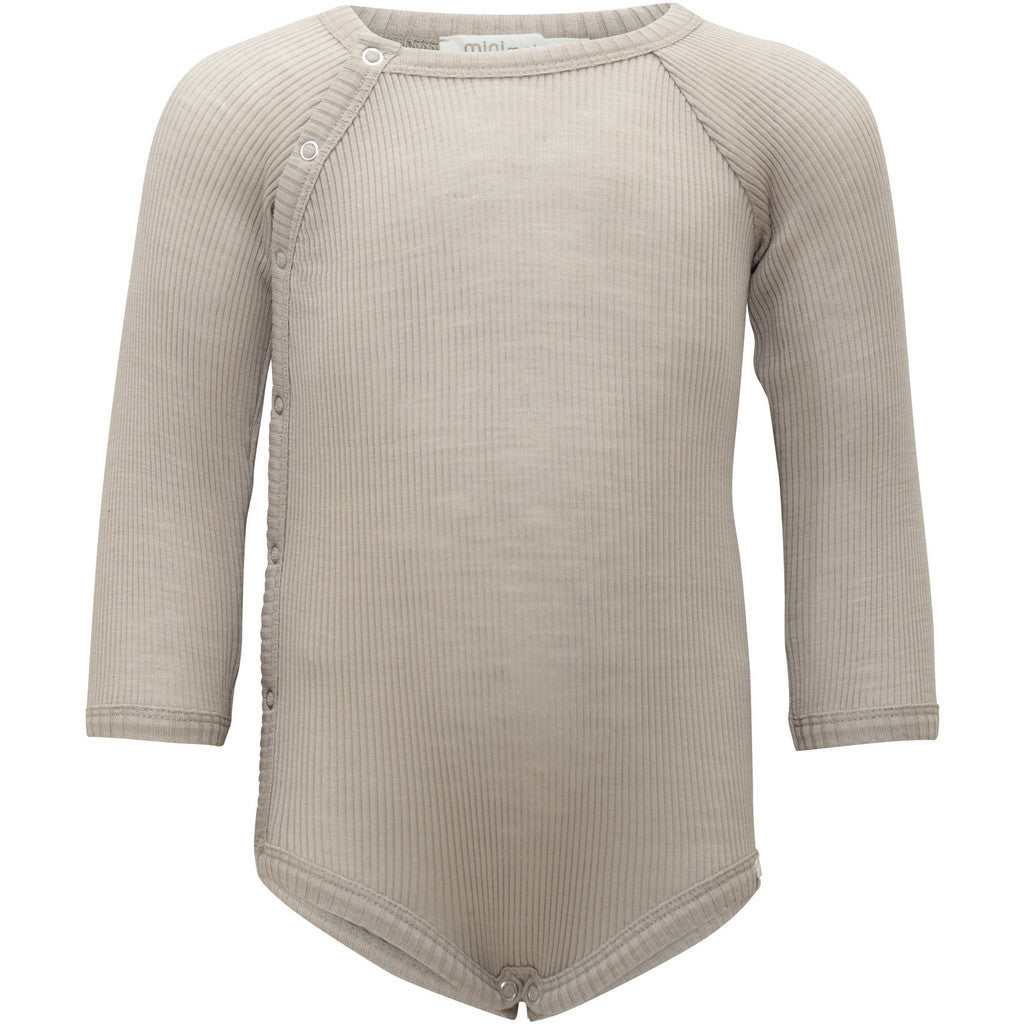 minimalisma Ask - Baby wool long sleeve bodysuit Body Hemp