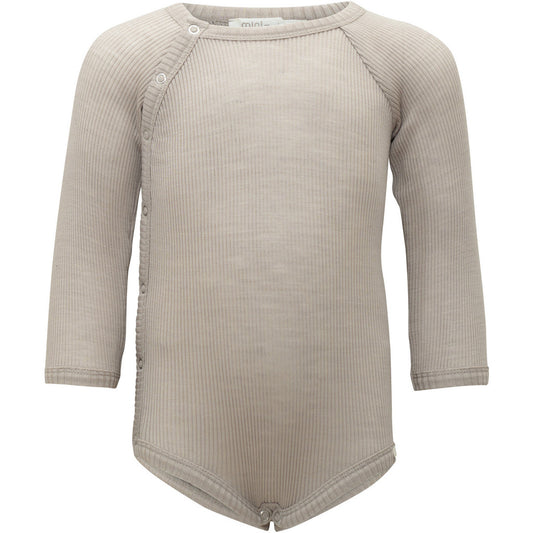 minimalisma Ask - Baby wool long sleeve bodysuit Body Hemp