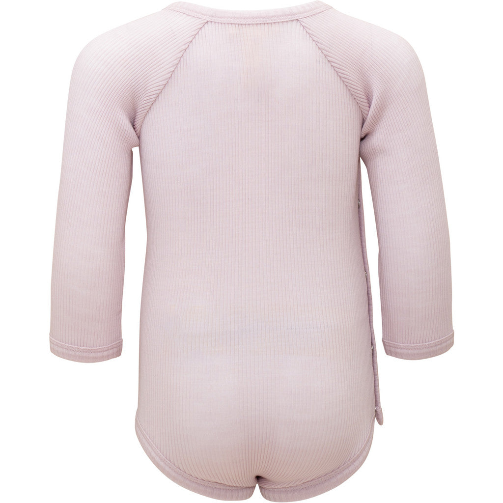 minimalisma Ask - Baby wool long sleeve bodysuit Body Peony