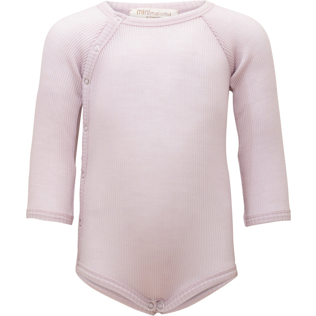 minimalisma Ask - Baby wool long sleeve bodysuit Body Peony