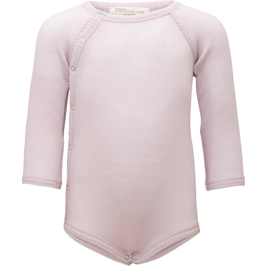 minimalisma Ask - Baby wool long sleeve bodysuit Body Peony