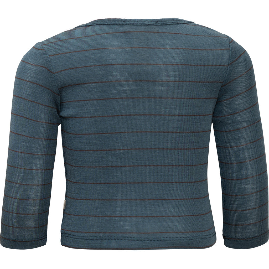 minimalisma Aspin - Baby wool long sleeve top Blouse for babies Surf Stripes