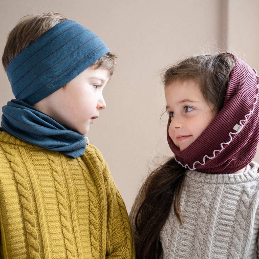 minimalisma Asterix - Children's wool headband Bib / Hairband / Acc Surf Stripes