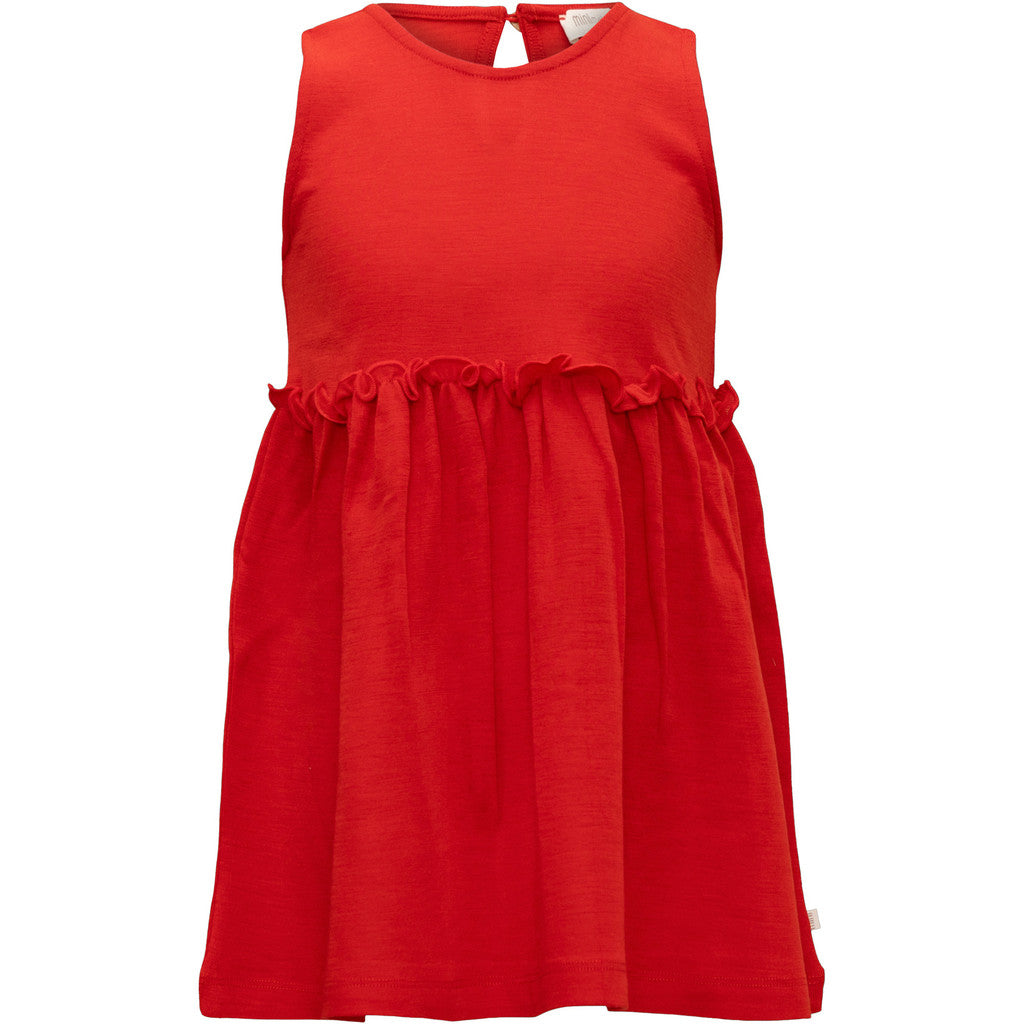 minimalisma Astrid - Children's wool sleeveless dress Dress Red