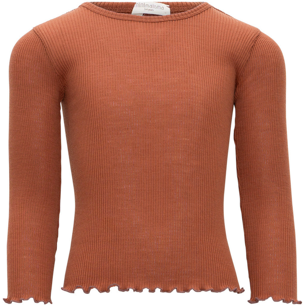 minimalisma Atlantic-frill 2-6Y Blouse for kids Rust