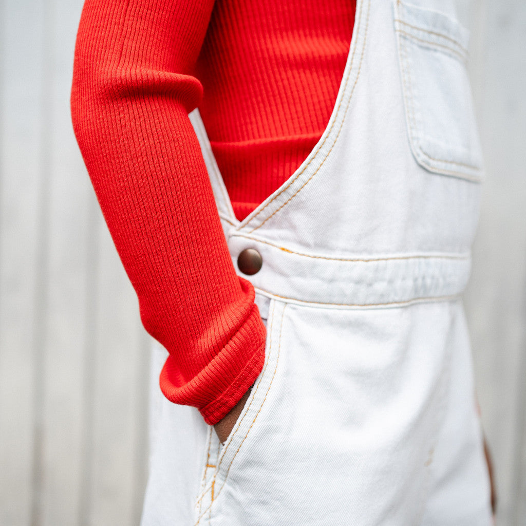minimalisma Atlantic - Children's wool long sleeve top Blouse for kids Red
