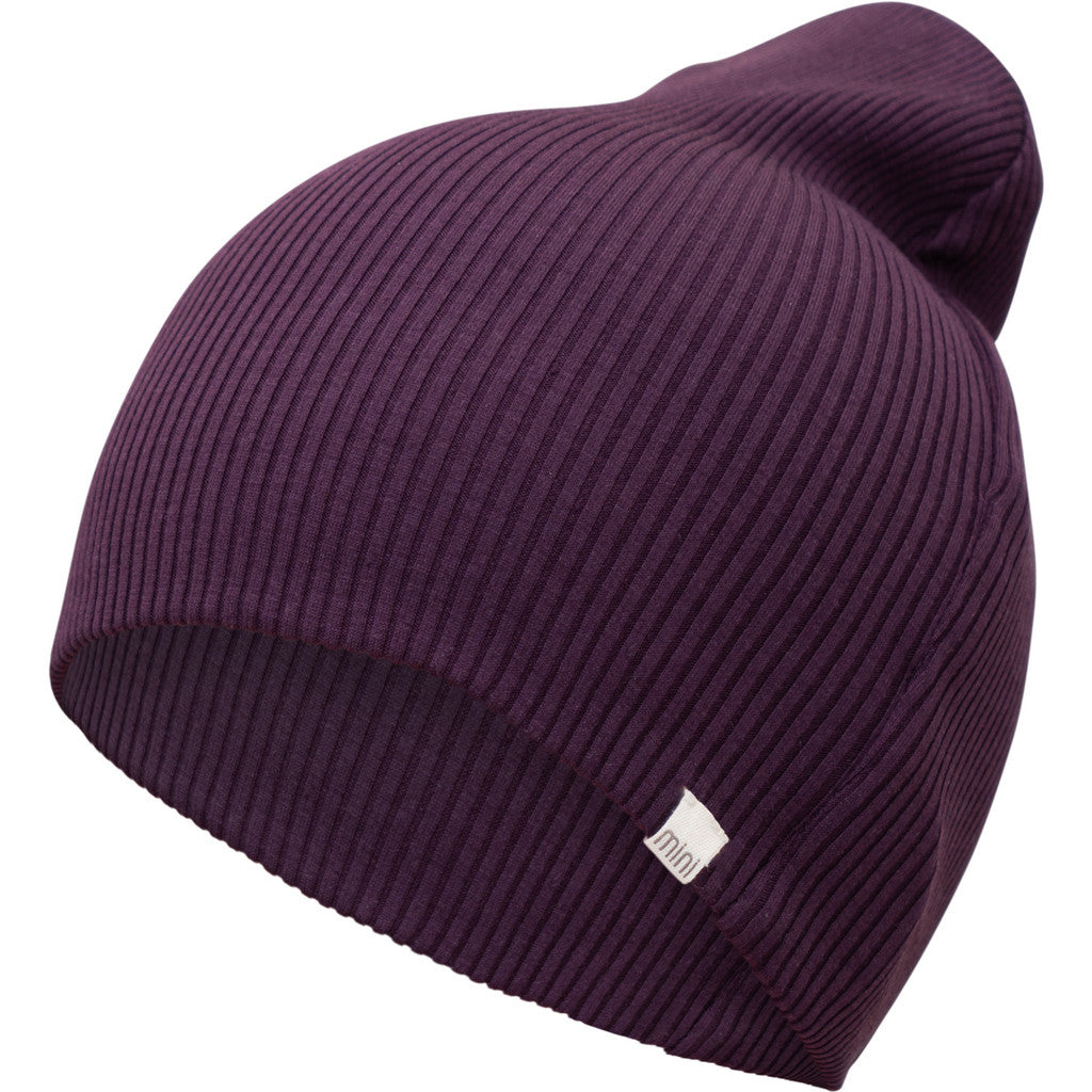 minimalisma Bambi - Children's silk beanie Hat / Bonnet Blackberry