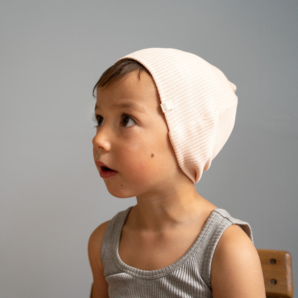 minimalisma Bambi - Children's silk beanie Hat / Bonnet Sweet Rose