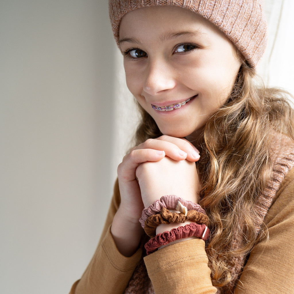 minimalisma Belastic Bib / Hairband / Acc Antique Rose