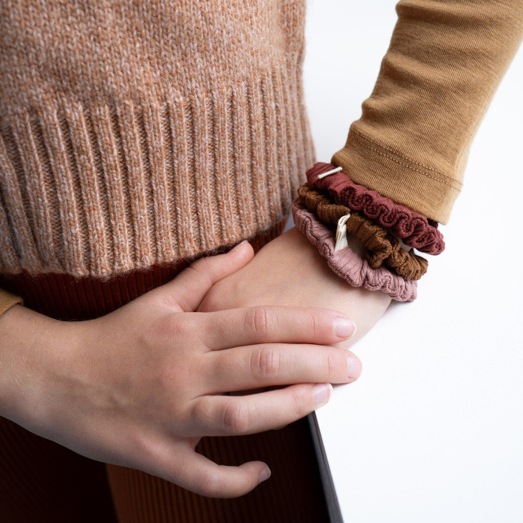 minimalisma Belastic Bib / Hairband / Acc Antique Rose