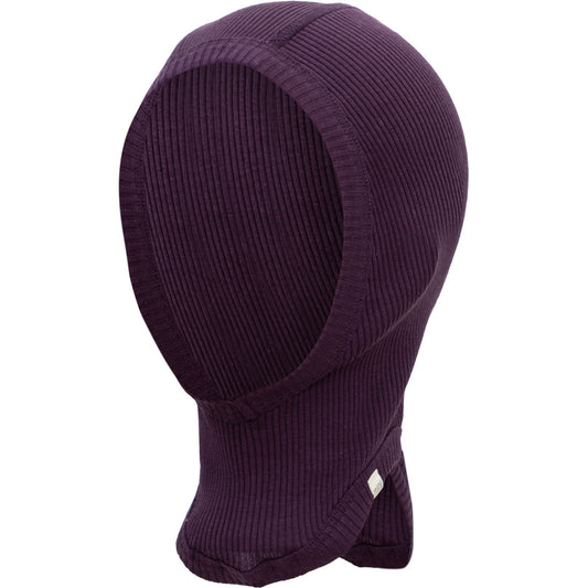 minimalisma Belefant - Children's silk balaclava Hat / Bonnet Blackberry