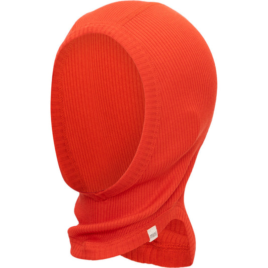 minimalisma Belefant - Children's silk balaclava Hat / Bonnet Red