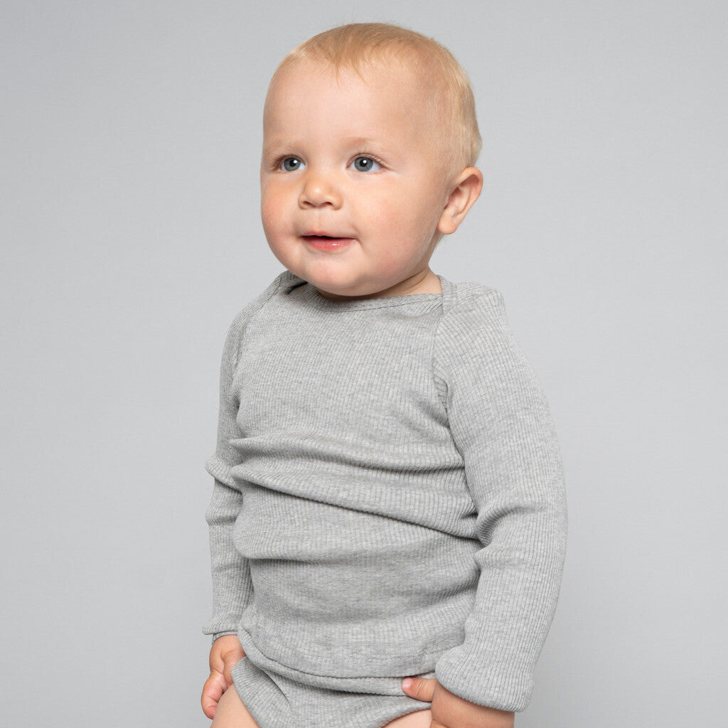 minimalisma Belfast Blouse for babies Grey Melange
