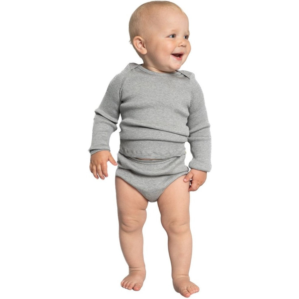 minimalisma Belfast Blouse for babies Grey Melange