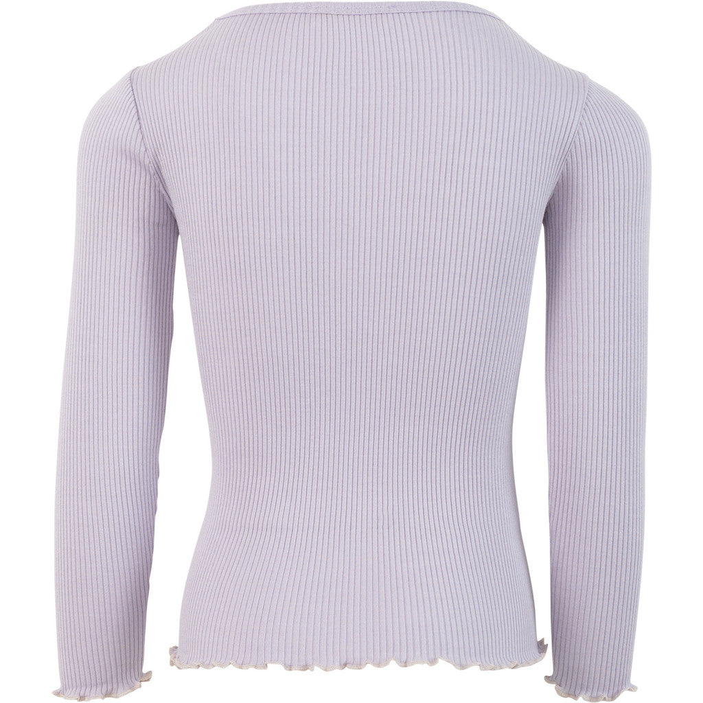 minimalisma Bergen-frill 2-6Y Blouse for kids Mauve with Ecru