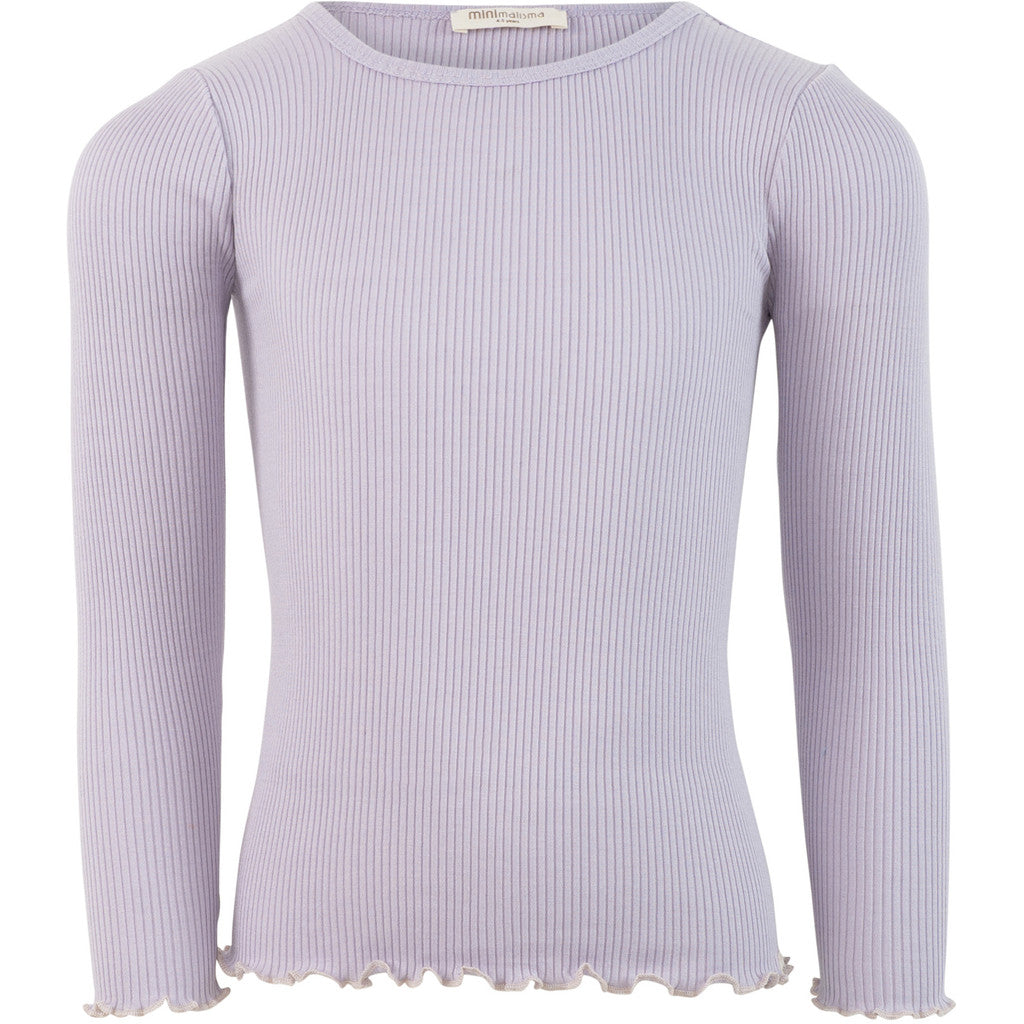 minimalisma Bergen-frill 2-6Y Blouse for kids Mauve with Ecru