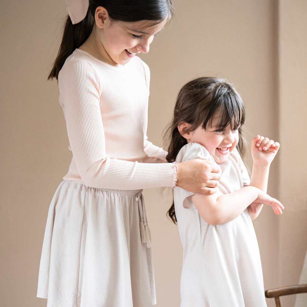 minimalisma Bergen-frill 2-6Y Blouse for kids Sweet Rose with Antique Rose