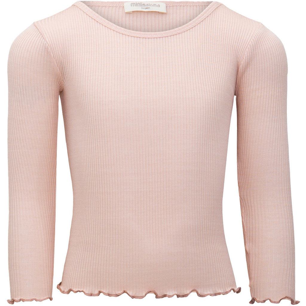 minimalisma Bergen-frill 6-14Y Blouse for kids Sweet Rose with Antique Rose