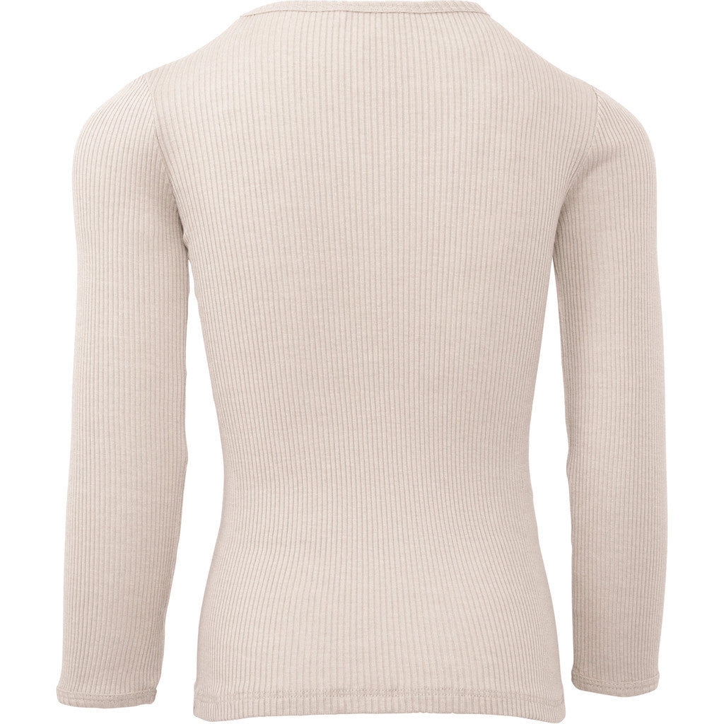 minimalisma Bergen - Children's silk long sleeve top Blouse for kids Ecru