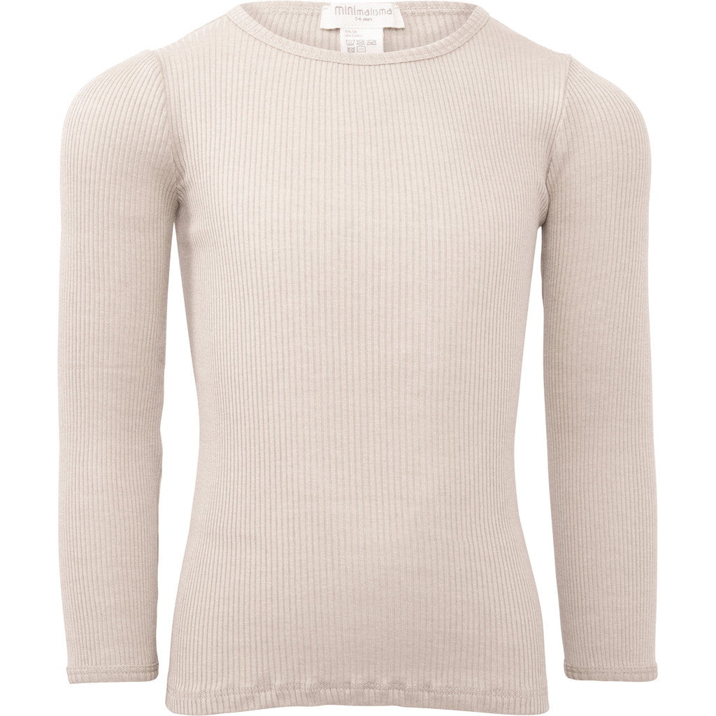 minimalisma Bergen - Children's silk long sleeve top Blouse for kids Ecru