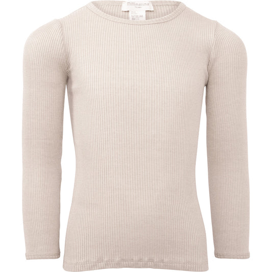 minimalisma Bergen - Children's silk long sleeve top Blouse for kids Ecru