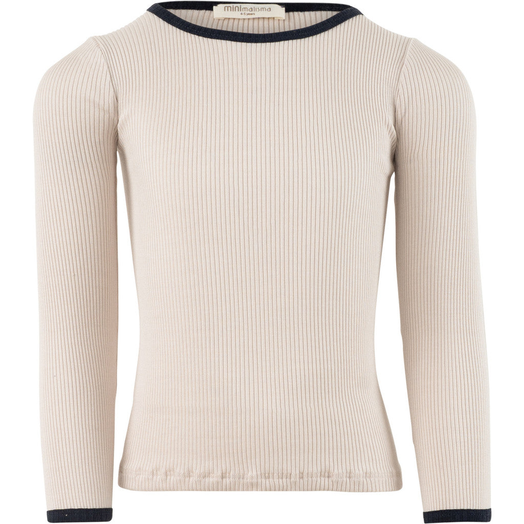 minimalisma Bergen 6-14Y Blouse for kids Ecru with Dark Blue