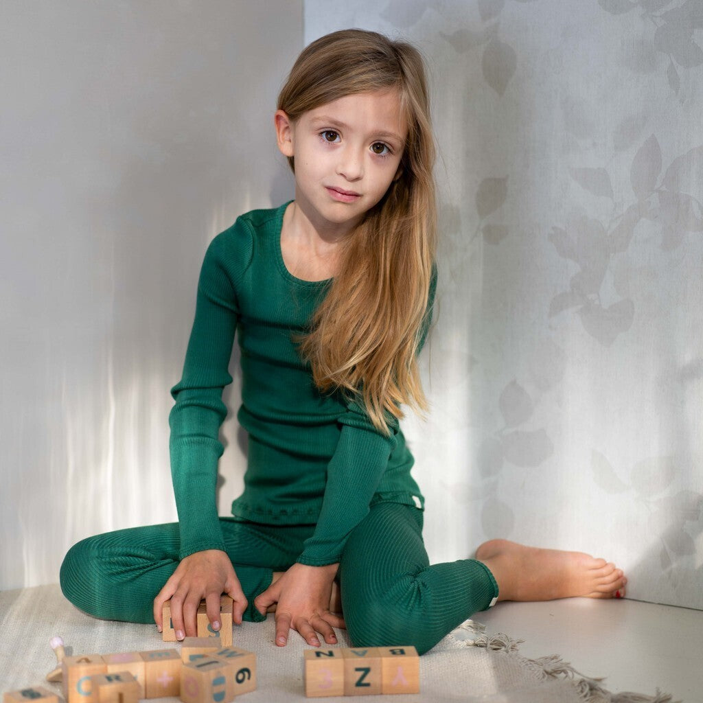 minimalisma Bergen 6-14Y Blouse for kids Emerald