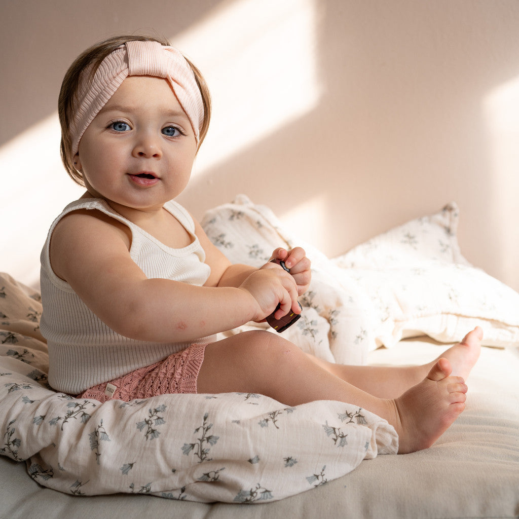 minimalisma Bi - Children's silk headband Bib / Hairband / Acc Sweet Rose