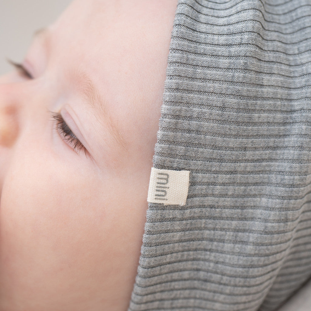 minimalisma Bi - Children's silk headband Bib / Hairband / Acc Grey Melange