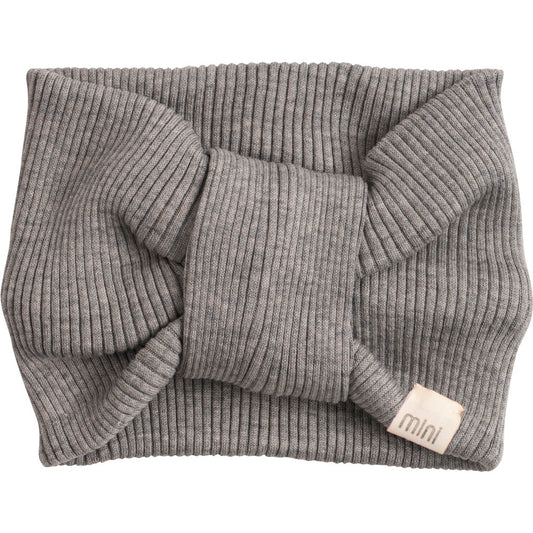 minimalisma Bi - Children's silk headband Bib / Hairband / Acc Grey Melange