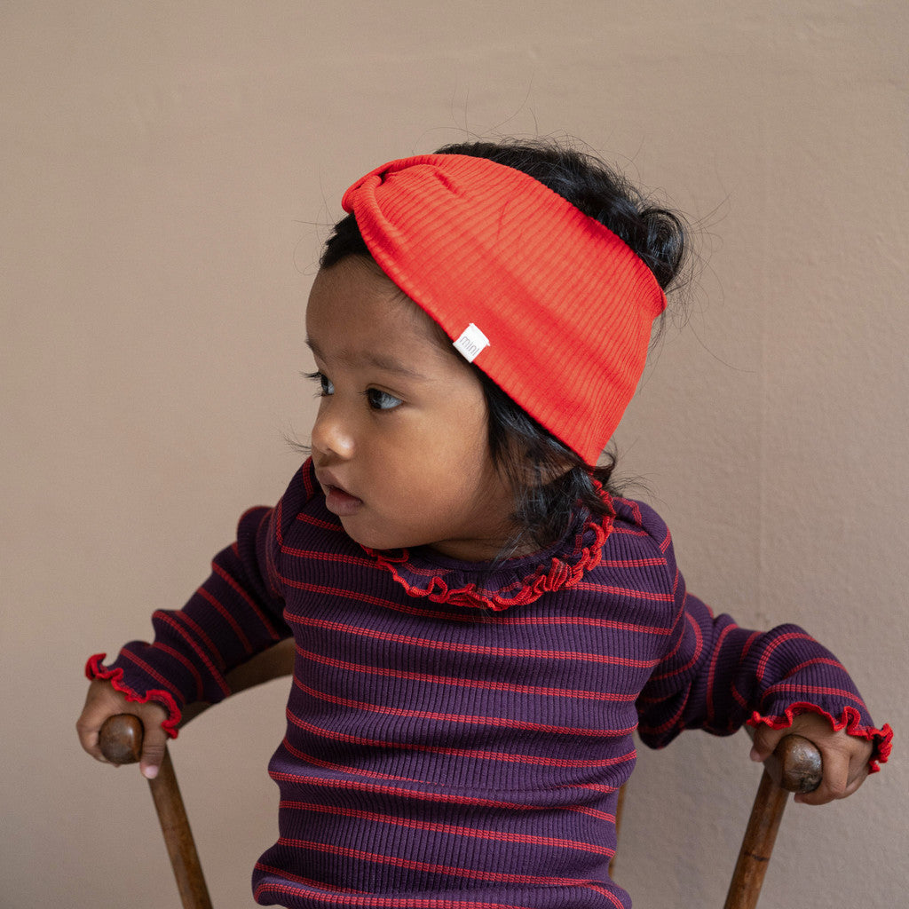 minimalisma Bi - Children's silk headband Bib / Hairband / Acc Red