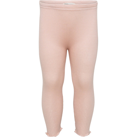 minimalisma Bieber-Frill - Children's silk leggings with frilled edges Leggings / pants for babies and kids Sweet Rose