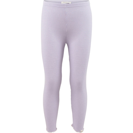 minimalisma Bieber-Frill 0-6Y Leggings / pants for babies and kids Mauve with Ecru