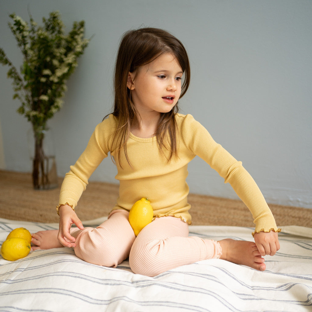 minimalisma Bieber - Children's silk leggings Leggings / pants for babies and kids Sweet Rose