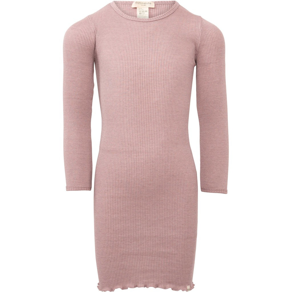 minimalisma Bina - Children's silk nightgown Dress Dusty Rose