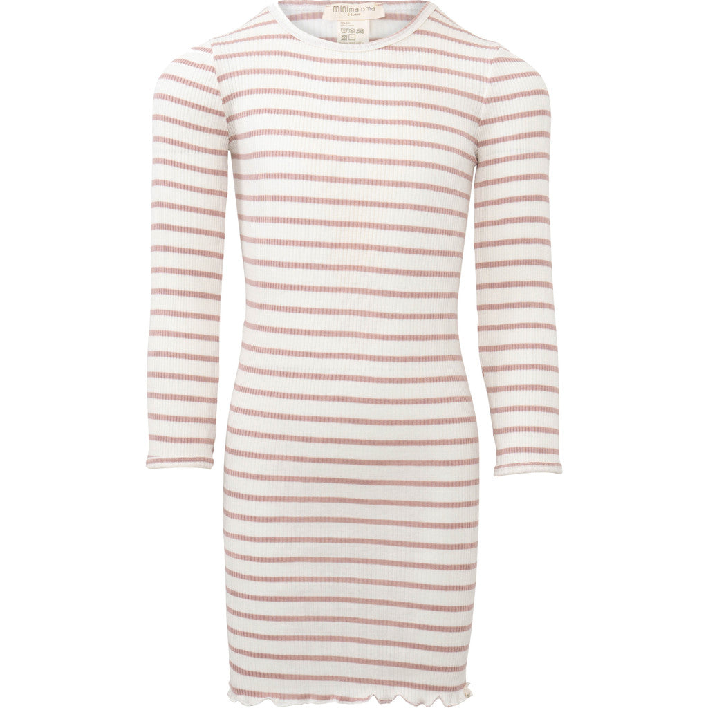 minimalisma Bina - Children's silk nightgown Dress Dusty Stripes