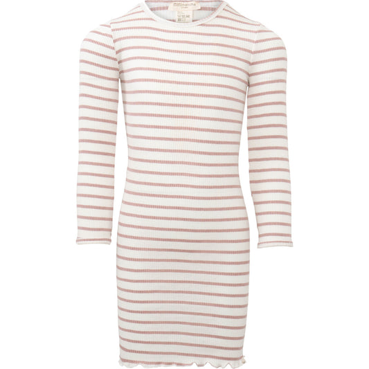minimalisma Bina - Children's silk nightgown Dress Dusty Stripes