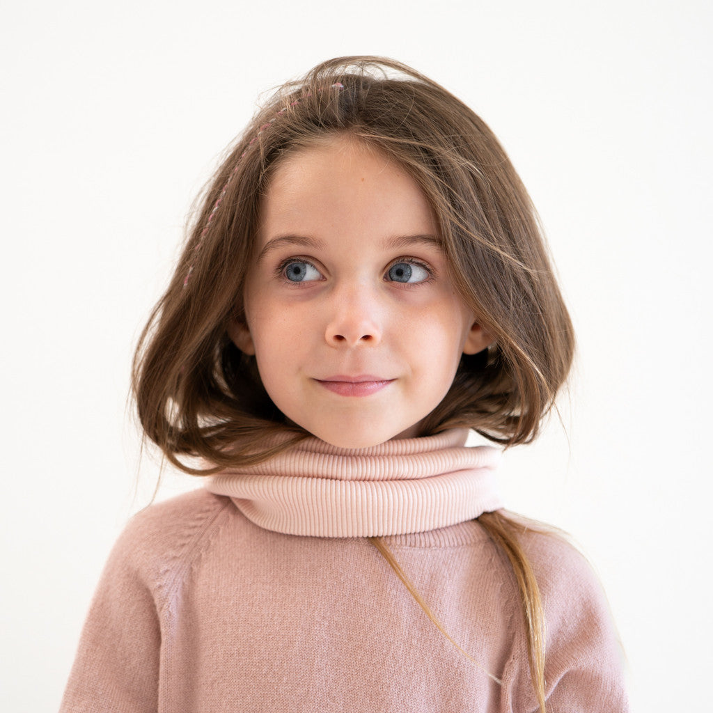 minimalisma Birk - Children's silk snood Bib / Hairband / Acc Sweet Rose