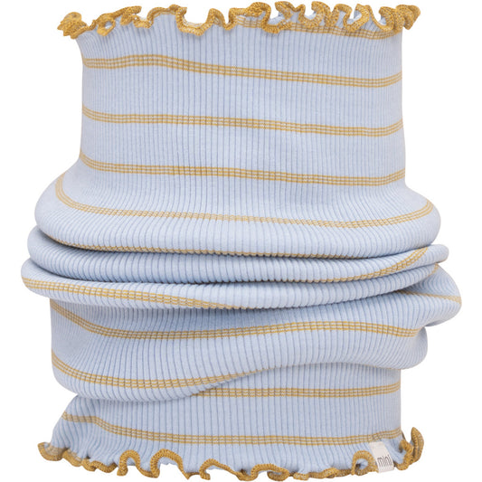minimalisma Birkin - Children's silk tube scarf Bib / Hairband / Acc Clear Olive Stripes