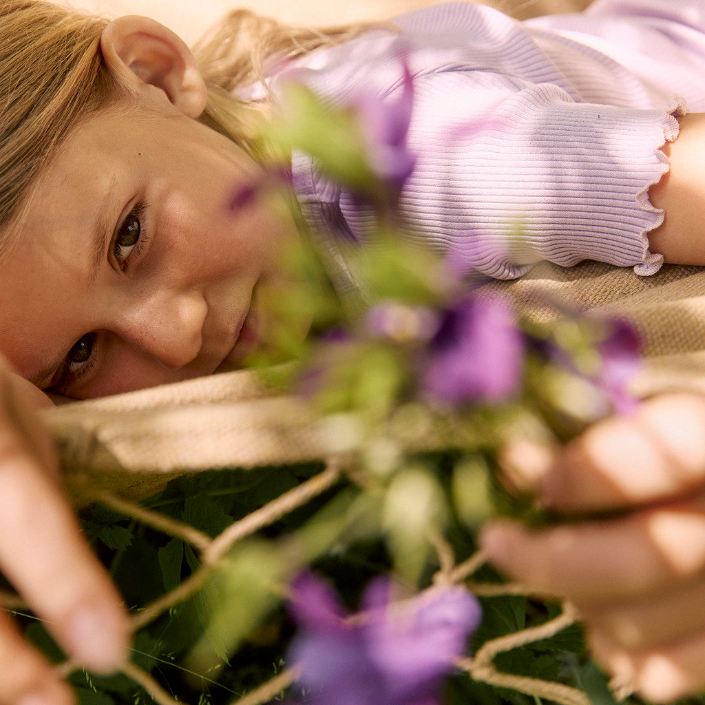 minimalisma Blomst 2-6Y Blouse for kids Mauve with Ecru