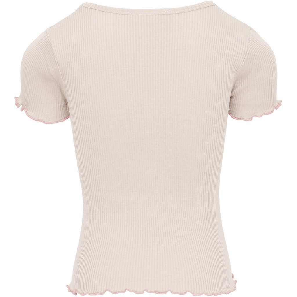 minimalisma Blomst 6-12Y Blouse for kids Ecru with Sweet Rose