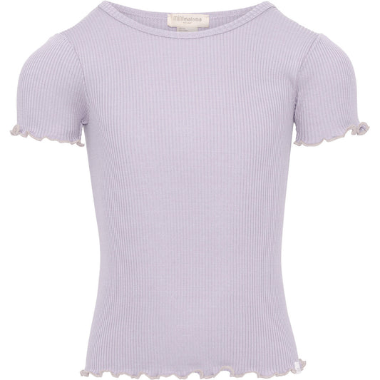 minimalisma Blomst 6-12Y Blouse for kids Mauve with Ecru