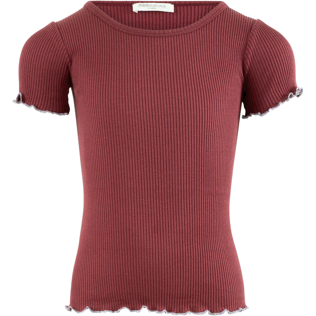 minimalisma Blomst 6-12Y Blouse for kids Pomegranate with Mauve