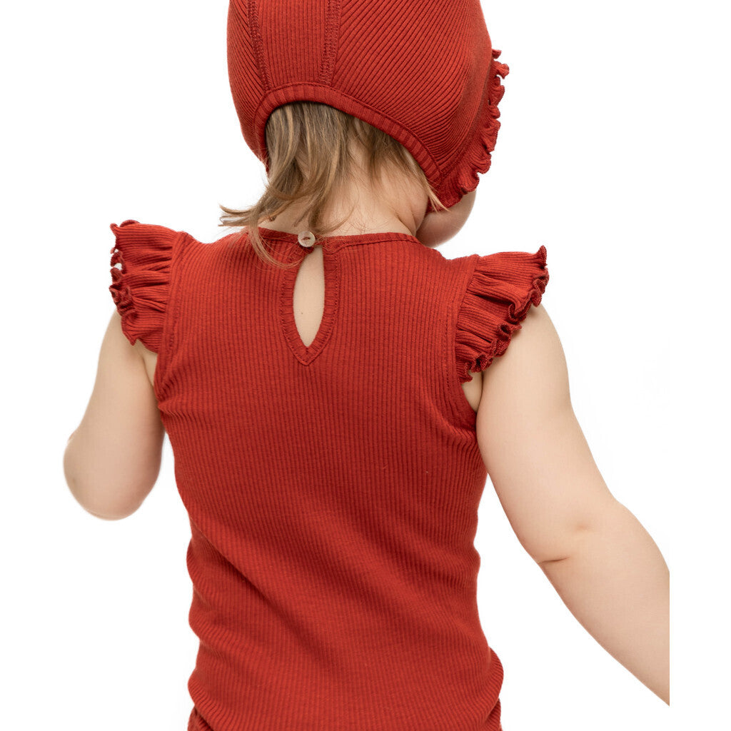 minimalisma Blossom Hat / Bonnet Poppy Red