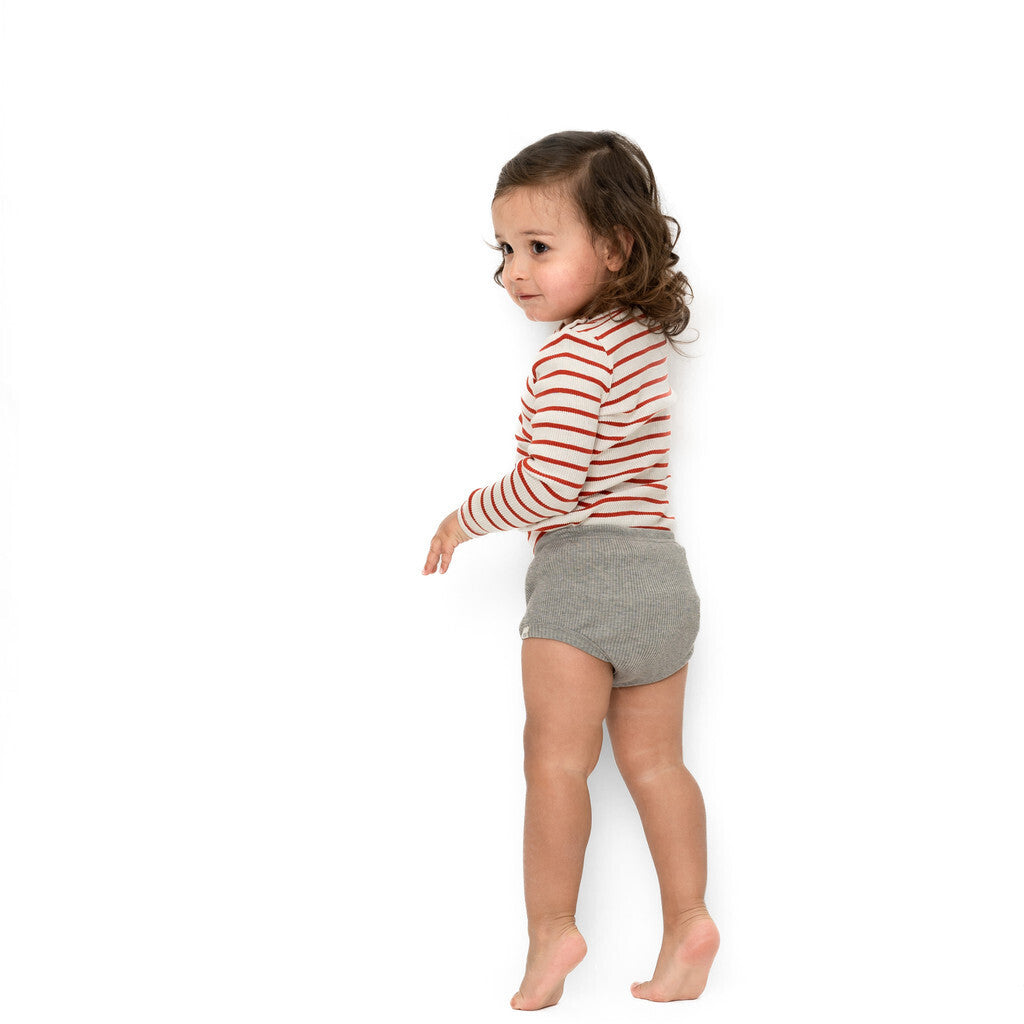 minimalisma Bobbi Leggings / pants for babies and kids Grey Melange