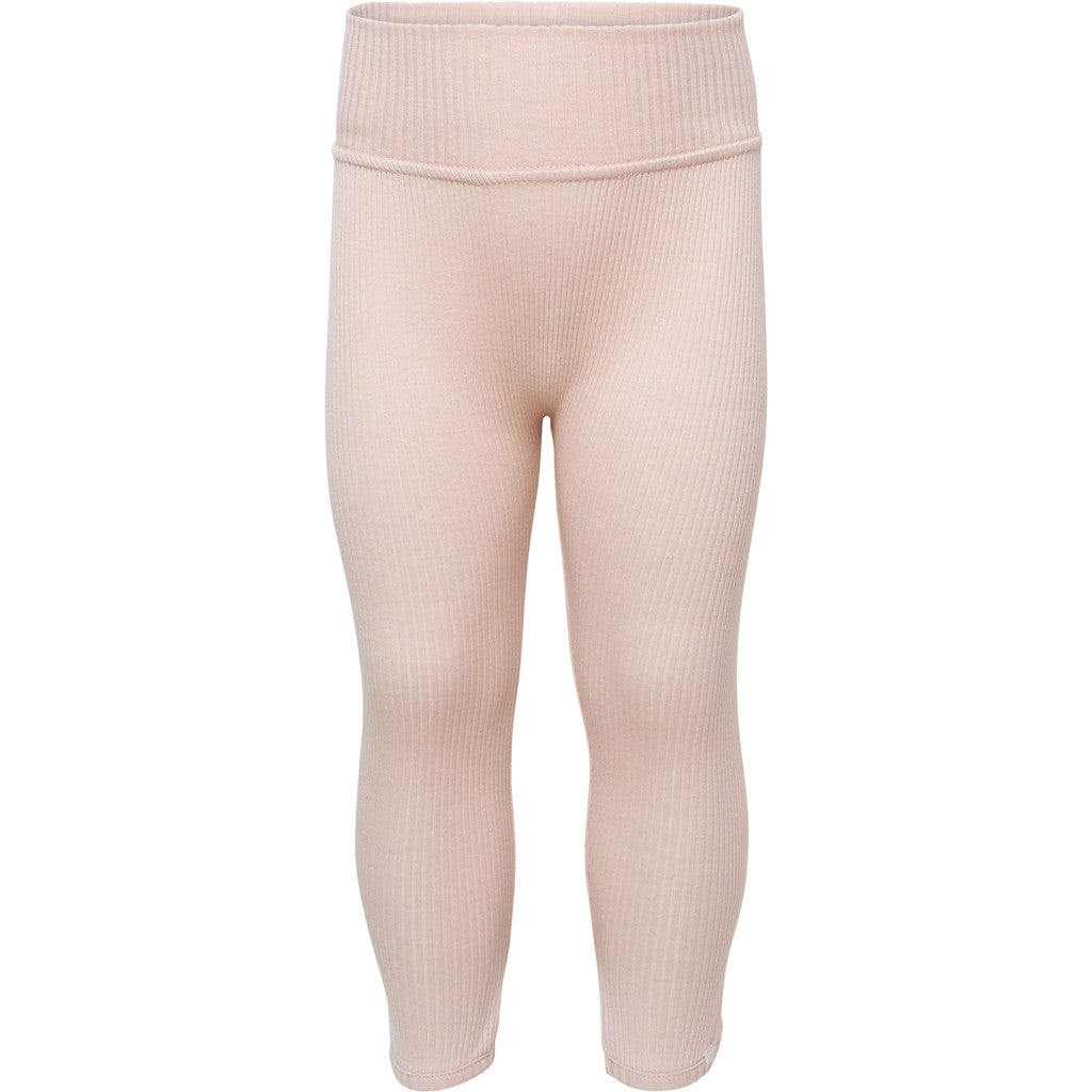 minimalisma Bobo - Baby silk leggings with fold-over feet Leggings / pants for babies Sweet Rose