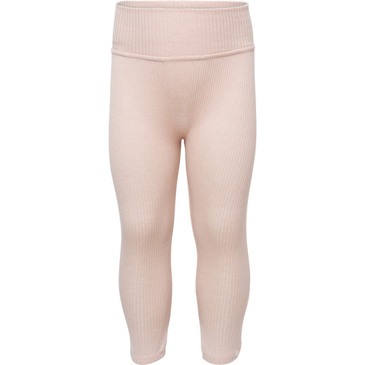 minimalisma Bobo - Baby silk leggings with fold-over feet Leggings / pants for babies Sweet Rose
